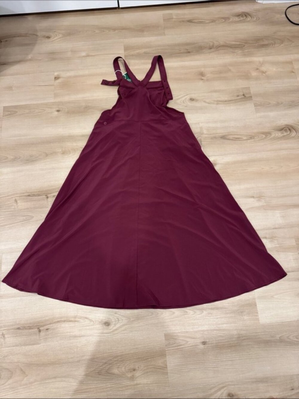 Halara Maroon Crisscross Back NWT Swing Dress Medium
